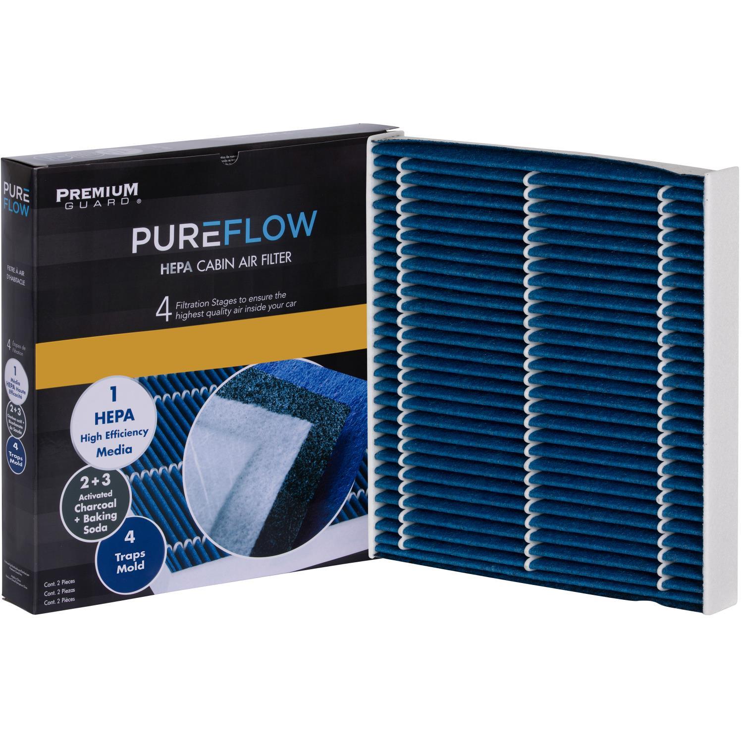 PUREFLOW 2017 Lexus GS450h Cabin Air Filter with HEPA and Antibacterial Technology, PC9978HX