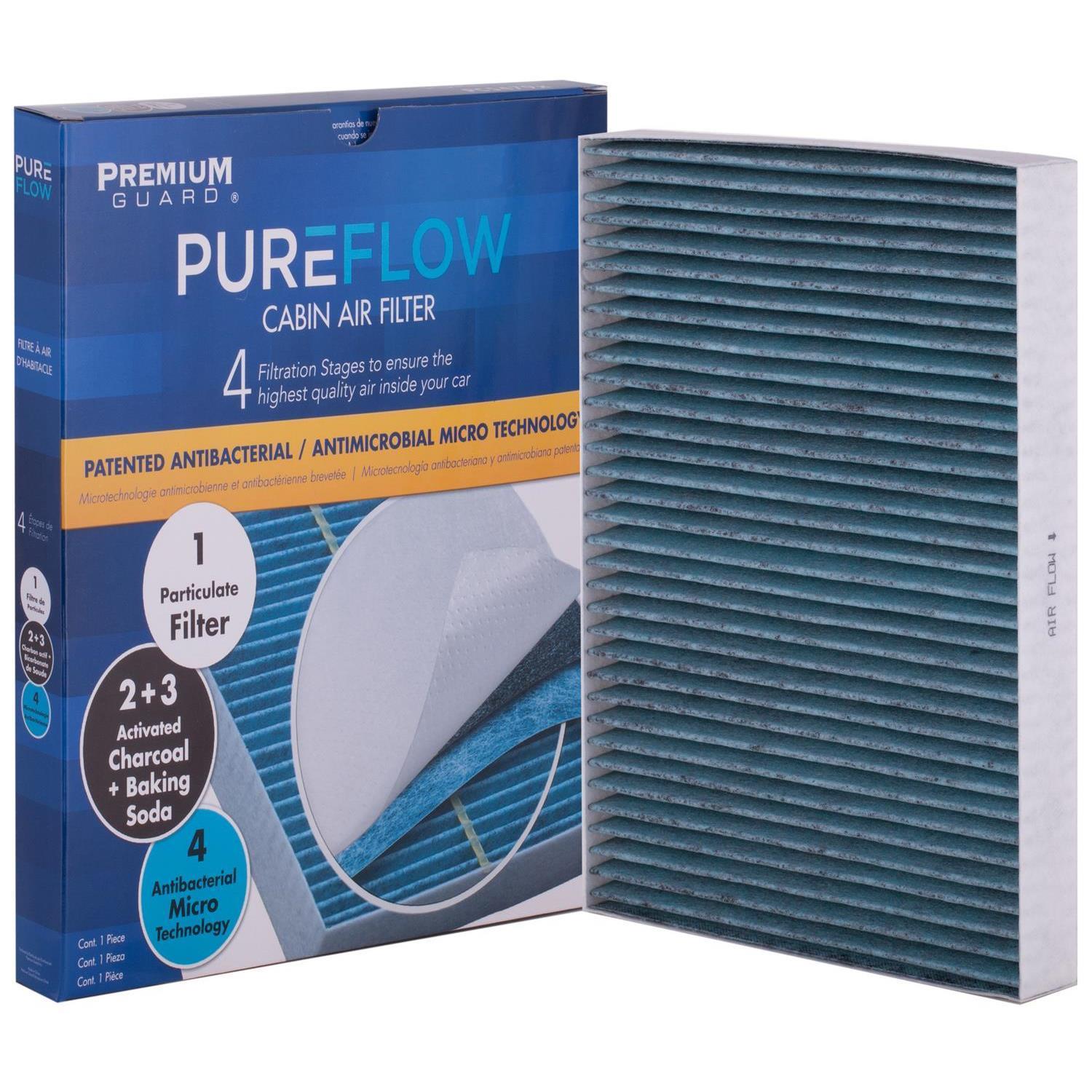 PUREFLOW 2016 Dodge Challenger Cabin Air Filter with Antibacterial Technology, PC6176X