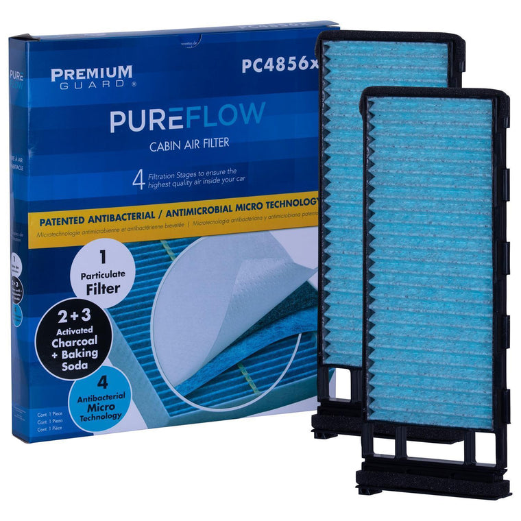 PUREFLOW 2004 Nissan Frontier Cabin Air Filter with Antibacterial Technology, PC4856X