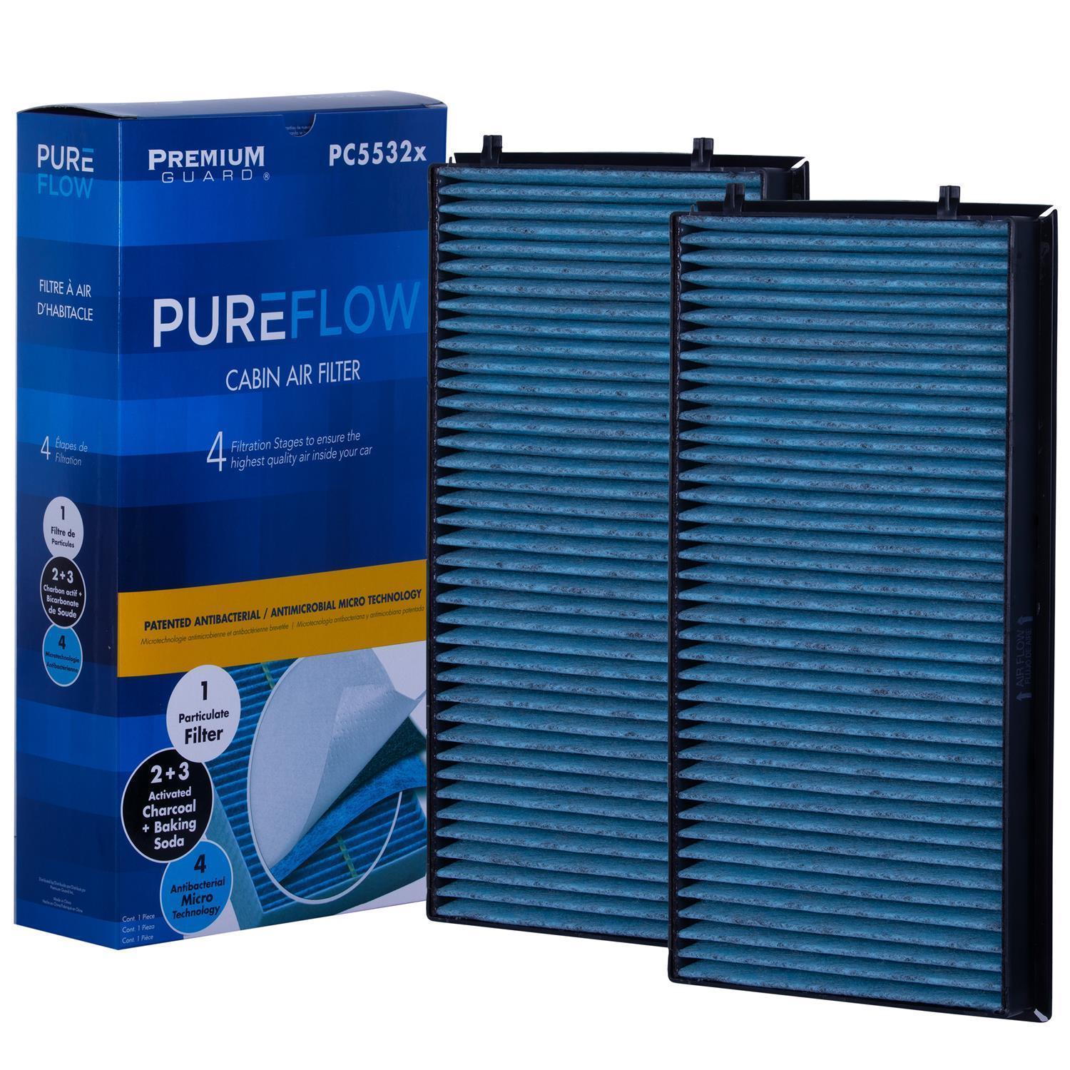 PUREFLOW 2006 BMW 760i Cabin Air Filter with Antibacterial Technology, PC5532X