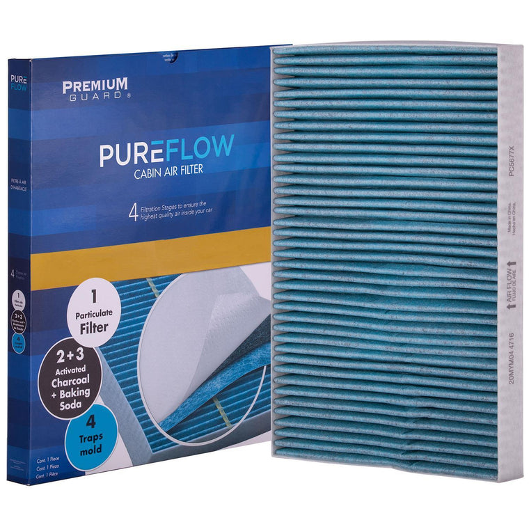 PUREFLOW 2008 Dodge Challenger Cabin Air Filter with Antibacterial Technology, PC5677X