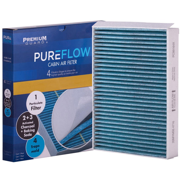 PUREFLOW 2024 Mercedes-Benz EQE 500 SUV Cabin Air Filter with Antibacterial Technology, PC99164X