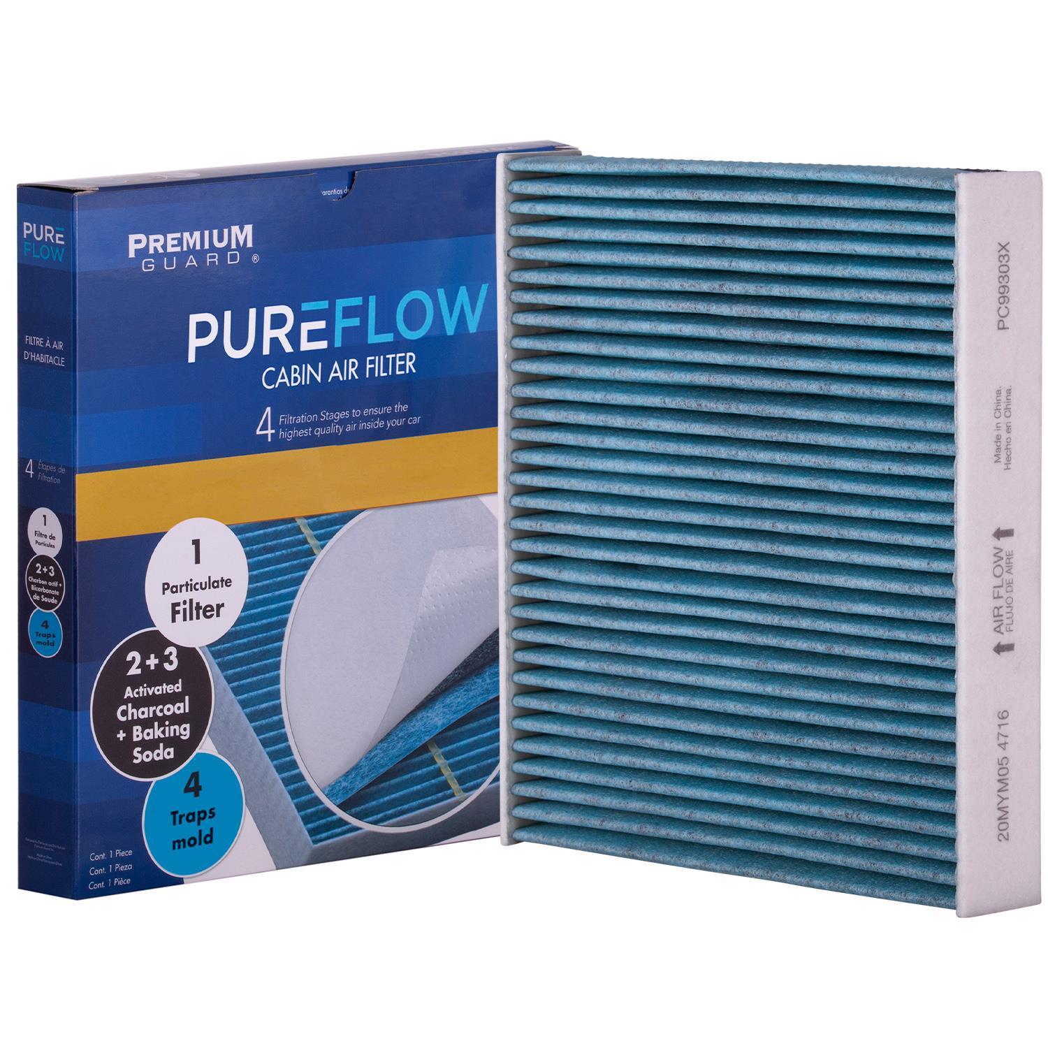 PUREFLOW 2010 Maserati GranTurismo Cabin Air Filter with Antibacterial Technology, PC99303X