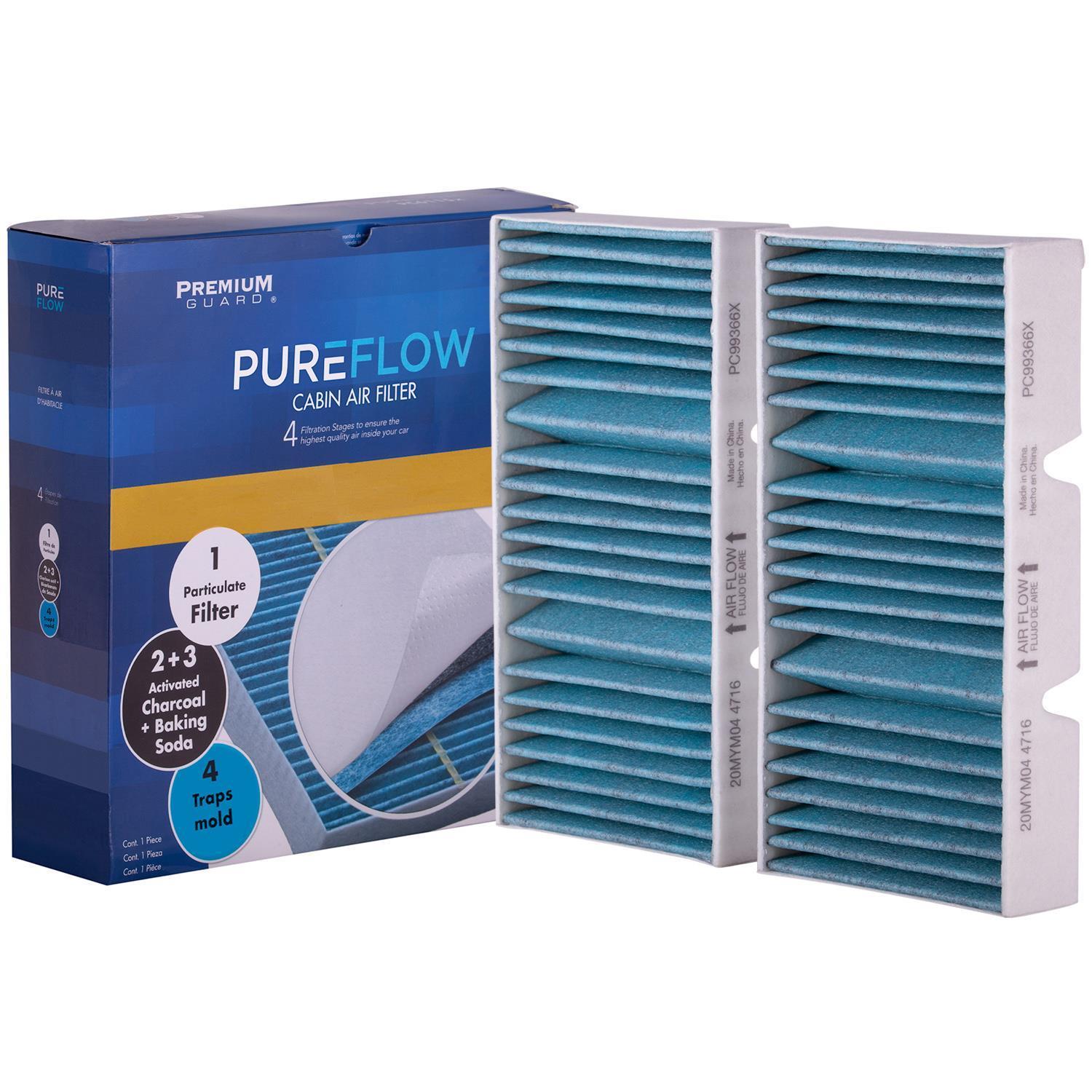 PUREFLOW 2019 Mercedes-Benz GLS450 Cabin Air Filter with Antibacterial Technology, PC99366X