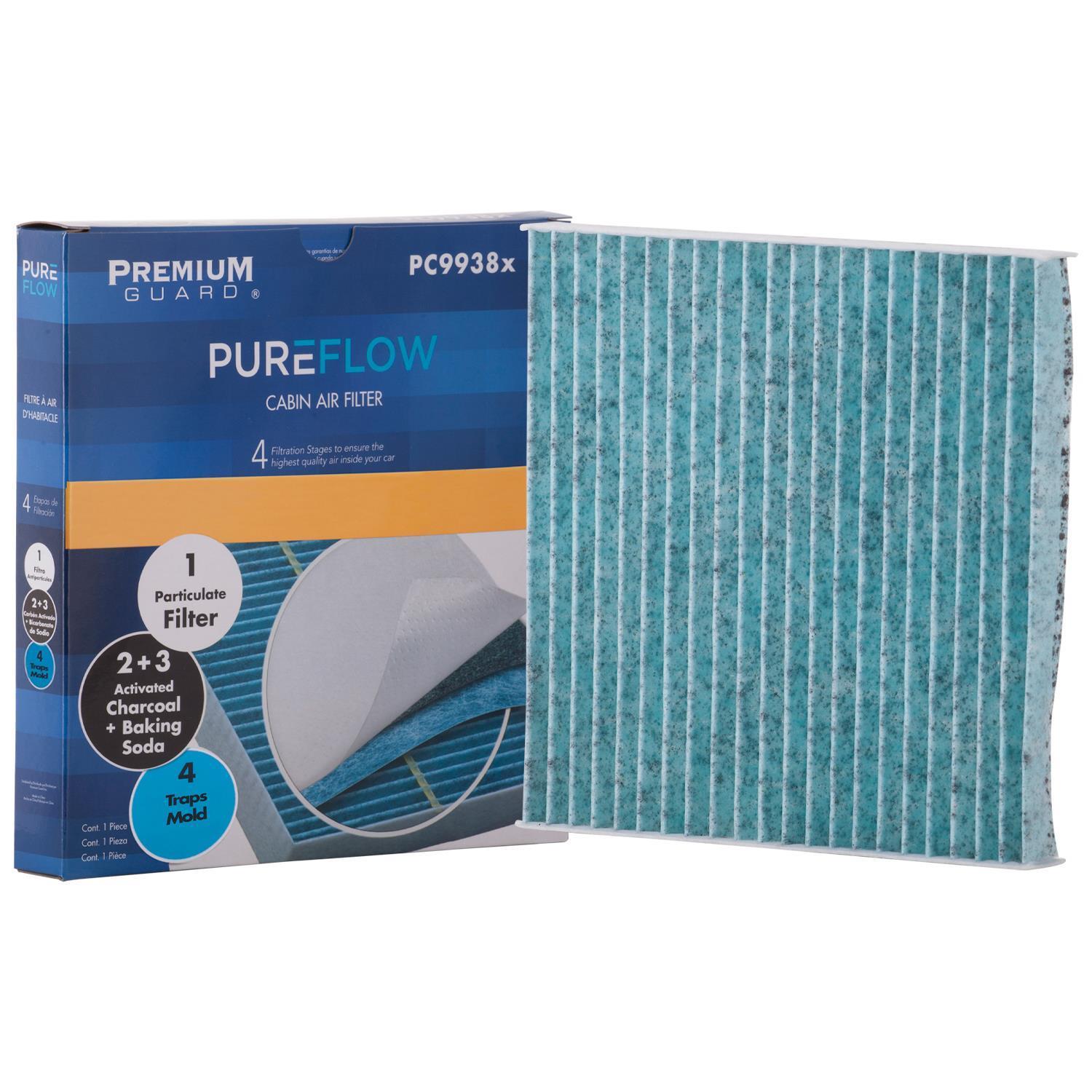 PUREFLOW 2018 Mitsubishi Mirage G4 Cabin Air Filter with Antibacterial Technology, PC9938X