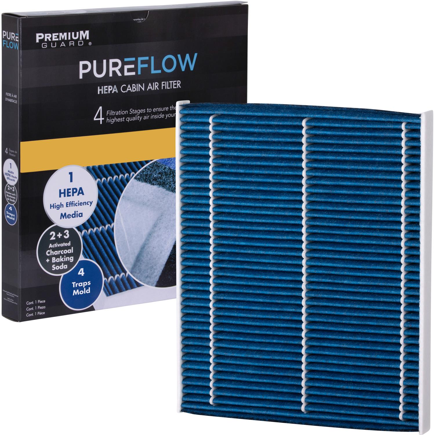 PUREFLOW 2023 Jeep Wrangler Cabin Air Filter with HEPA and Antibacterial Technology, PC99454HX