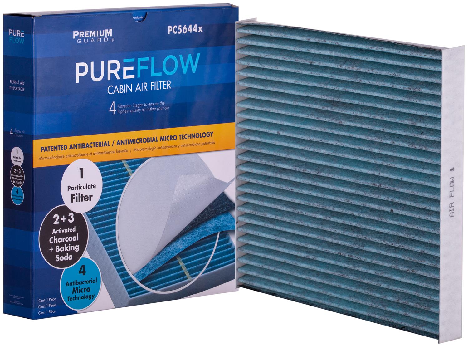 PC5644X Cabin Air Filter | Fits 2005-20 Toyota Tacoma, 2003-08 Pontiac Vibe, 2013-16 Dodge Dart