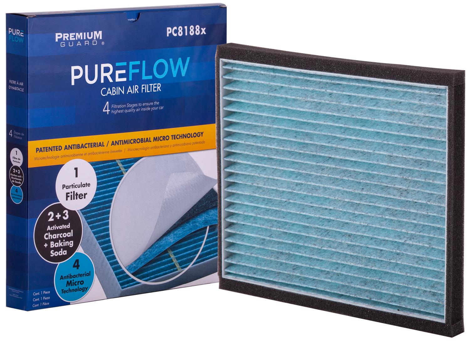 PC8188X Cabin Air Filter | Fits 2005-10 Scion tC, 2004-06 xA, 2004-06 xB, 2000-05 Toyota Echo, 2000-05 RAV4