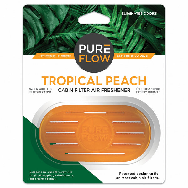 Tropical Peach, PUREFLOW Cabin Filter Air Freshener with Odor Eliminator