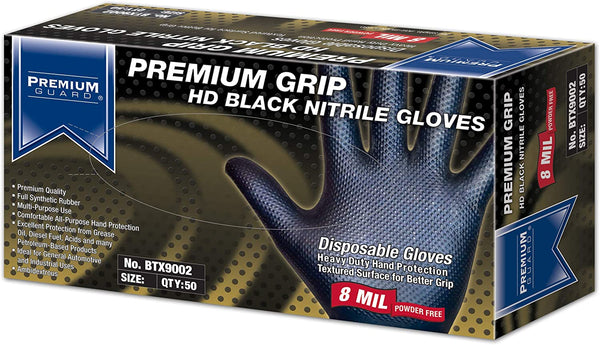 Premium Guard - Nitrile Grip Gloves BTX9002, 50 Gloves per Box