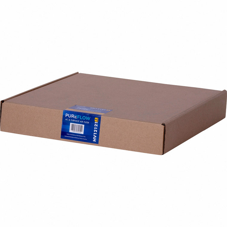 PUREFLOW, Home Furnace Air Filter 12x12x1, with 4 Layers of Advanced Filtration Technology, MERV-13 (2 - Pack)