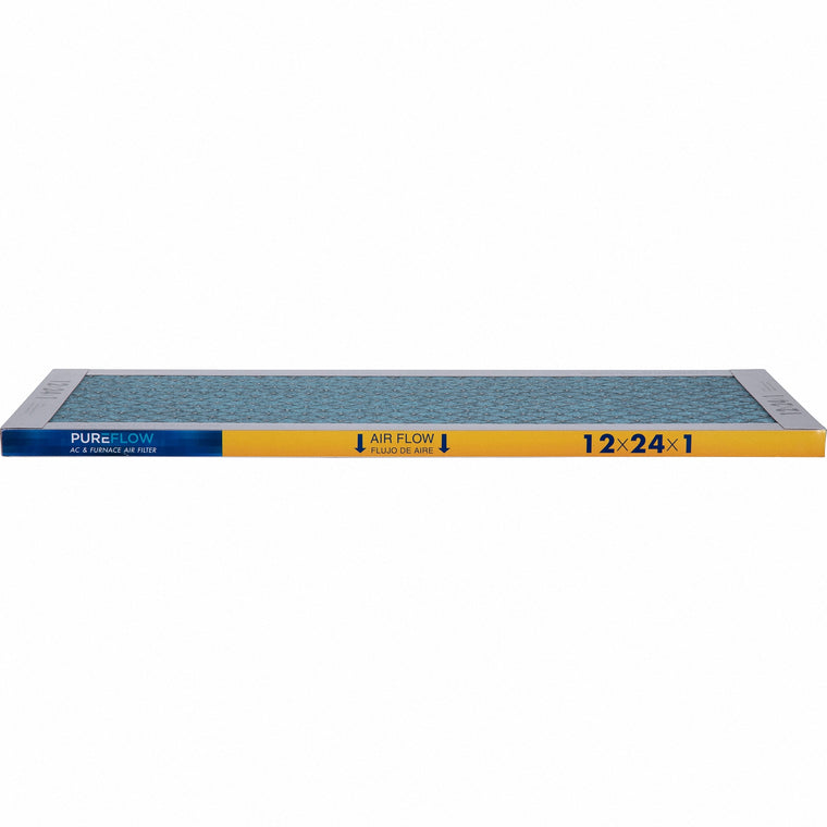 PUREFLOW, Home Furnace Air Filter 12x24x1, with 4 Layers of Advanced Filtration Technology, MERV-13 (2 - Pack)
