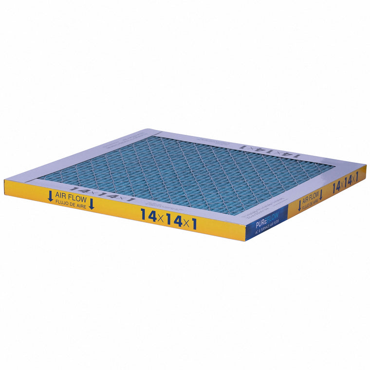 PUREFLOW, Home Furnace Air Filter 14x14x1, with 4 Layers of Advanced Filtration Technology, MERV-13 (2 - Pack)
