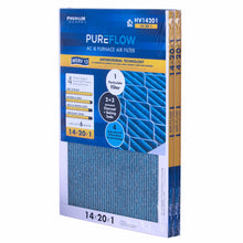 PUREFLOW, Home Furnace Air Filter 14x20x1, with 4 Layers of Advanced Filtration Technology, MERV-13 Pack of 2