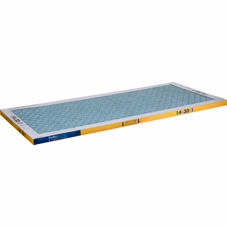 PUREFLOW, Home Furnace Air Filter 14x30x1, with 4 Layers of Advanced Filtration Technology, MERV-13 (2 - Pack)