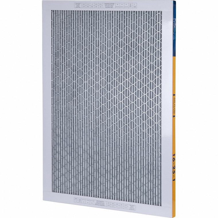 PUREFLOW, Home Furnace Air Filter 16x25x1, with 4 Layers of Advanced Filtration Technology, MERV-13 (2 - Pack)