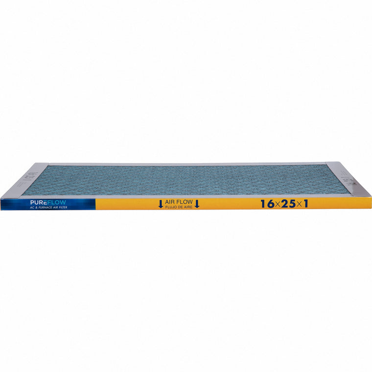 PUREFLOW, Home Furnace Air Filter 16x25x1, with 4 Layers of Advanced Filtration Technology, MERV-13 (2 - Pack)
