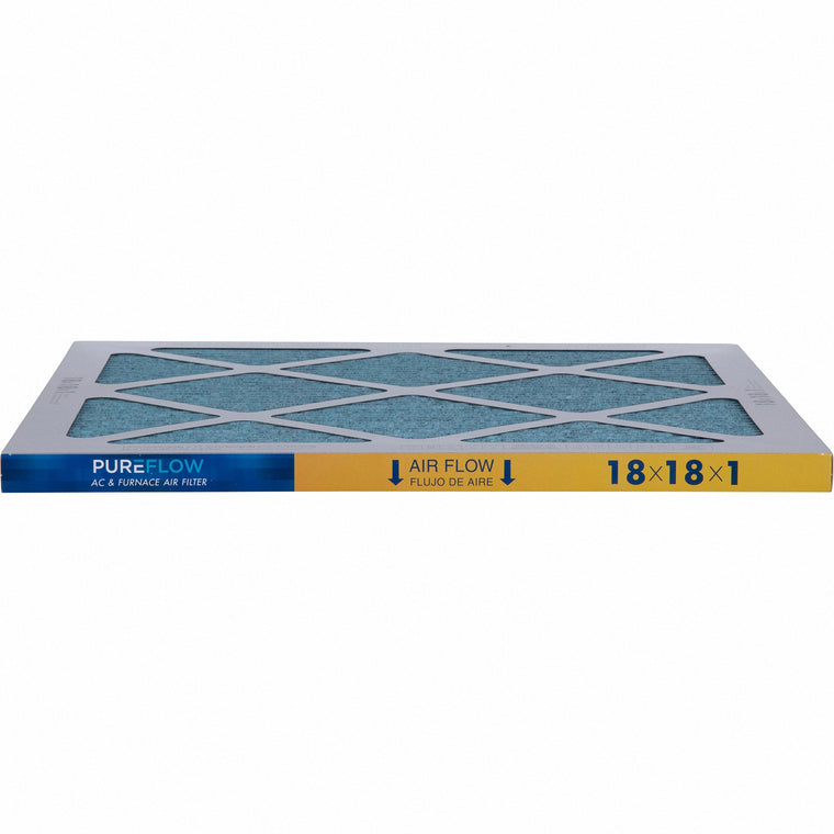PUREFLOW, Home Furnace Air Filter 18x18x1, with 4 Layers of Advanced Filtration Technology, MERV-13 (2 - Pack)