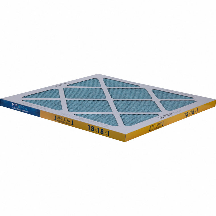 PUREFLOW, Home Furnace Air Filter 18x18x1, with 4 Layers of Advanced Filtration Technology, MERV-13 (2 - Pack)