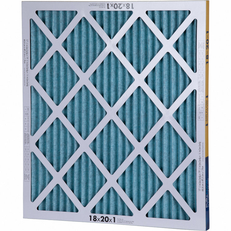 PUREFLOW, Home Furnace Air Filter 18x20x1, with 4 Layers of Advanced Filtration Technology, MERV-13 (2 - Pack)