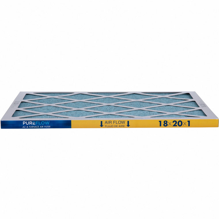 PUREFLOW, Home Furnace Air Filter 18x20x1, with 4 Layers of Advanced Filtration Technology, MERV-13 (2 - Pack)