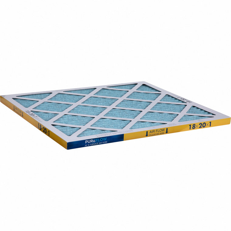 PUREFLOW, Home Furnace Air Filter 18x20x1, with 4 Layers of Advanced Filtration Technology, MERV-13 (2 - Pack)