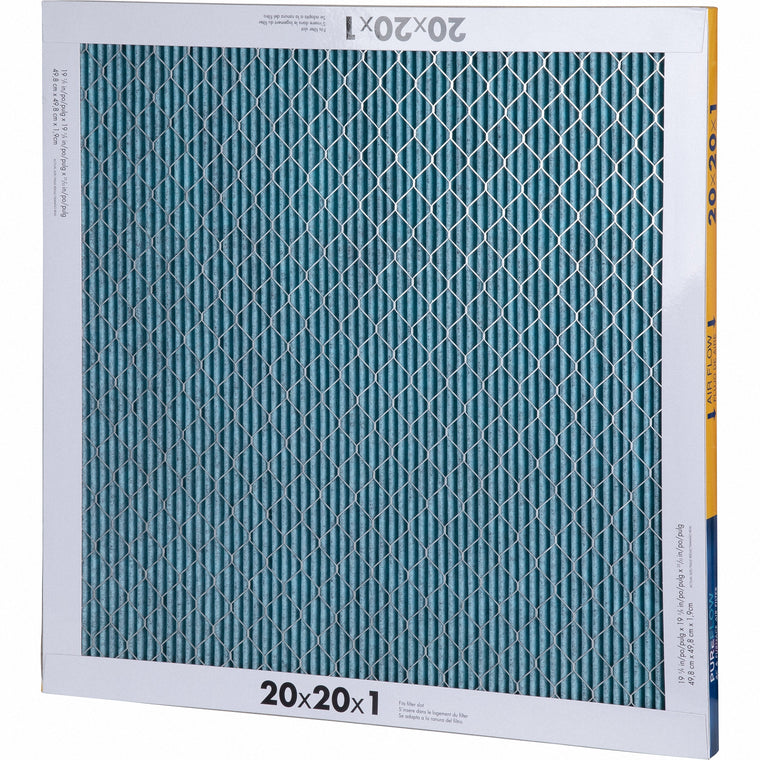 PUREFLOW, Home Furnace Air Filter 20x20x1, with 4 Layers of Advanced Filtration Technology, MERV-13 (2 - Pack)
