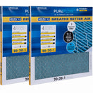 PUREFLOW, Home Furnace Air Filter 20x20x1, with 4 Layers of Advanced Filtration Technology, MERV-13 (2 - Pack)