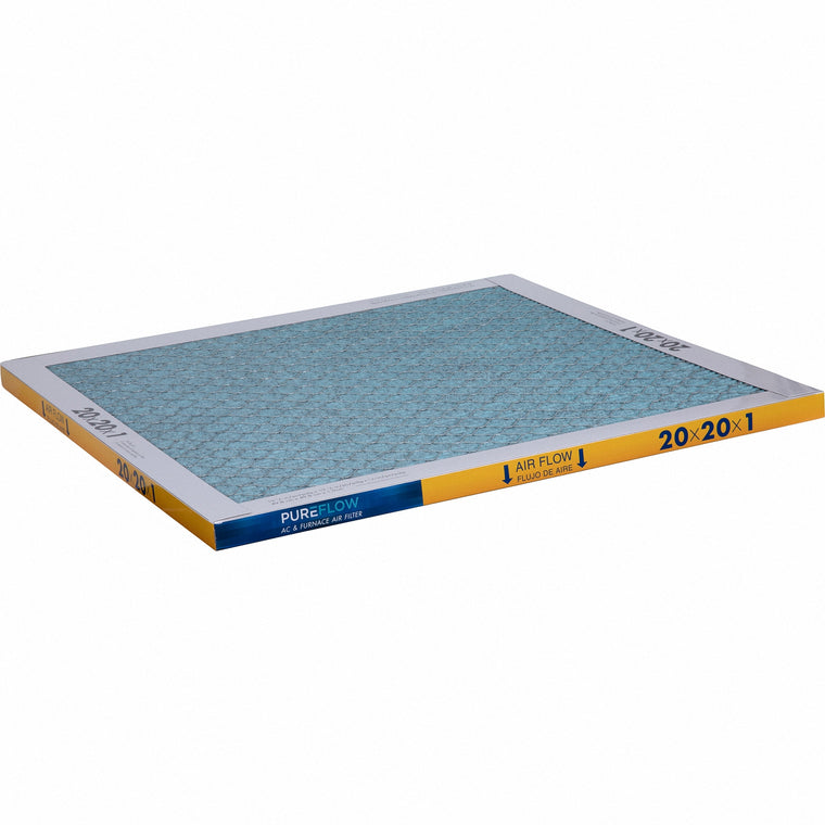 PUREFLOW, Home Furnace Air Filter 20x20x1, with 4 Layers of Advanced Filtration Technology, MERV-13 (2 - Pack)