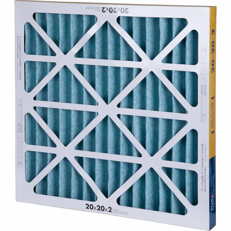 PUREFLOW, Home Furnace Air Filter 20x20x2, with 4 Layers of Advanced Filtration Technology, MERV-13 (2 - Pack)