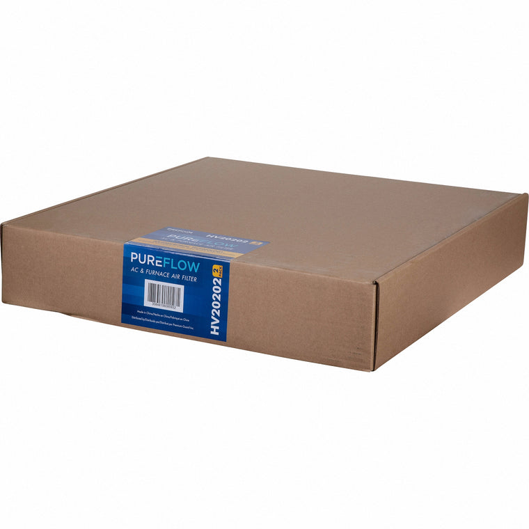 PUREFLOW, Home Furnace Air Filter 20x20x2, with 4 Layers of Advanced Filtration Technology, MERV-13 (2 - Pack)