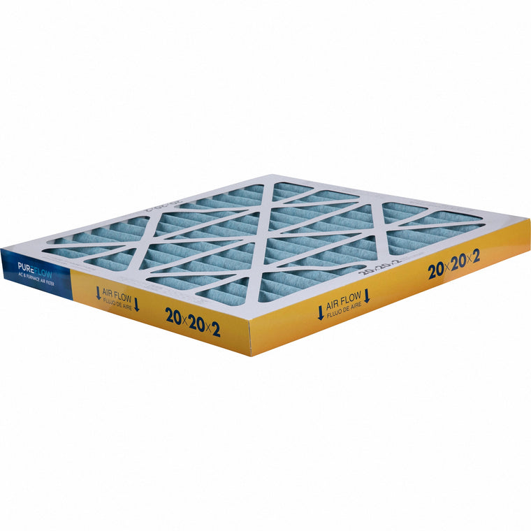 PUREFLOW, Home Furnace Air Filter 20x20x2, with 4 Layers of Advanced Filtration Technology, MERV-13 (2 - Pack)