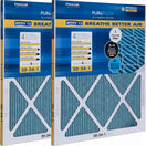 PUREFLOW, Home Furnace Air Filter 20x24x1, with 4 Layers of Advanced Filtration Technology, MERV-13 (2 - Pack)