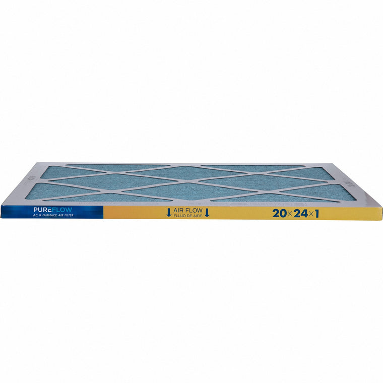 PUREFLOW, Home Furnace Air Filter 20x24x1, with 4 Layers of Advanced Filtration Technology, MERV-13 (2 - Pack)