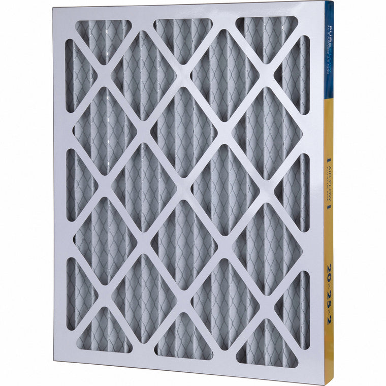 PUREFLOW, Home Furnace Air Filter 20x25x2, with 4 Layers of Advanced Filtration Technology, MERV-13 (2 - Pack)