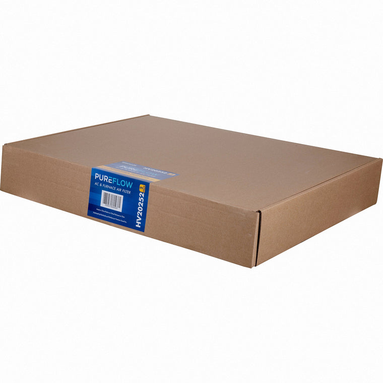 PUREFLOW, Home Furnace Air Filter 20x25x2, with 4 Layers of Advanced Filtration Technology, MERV-13 (2 - Pack)