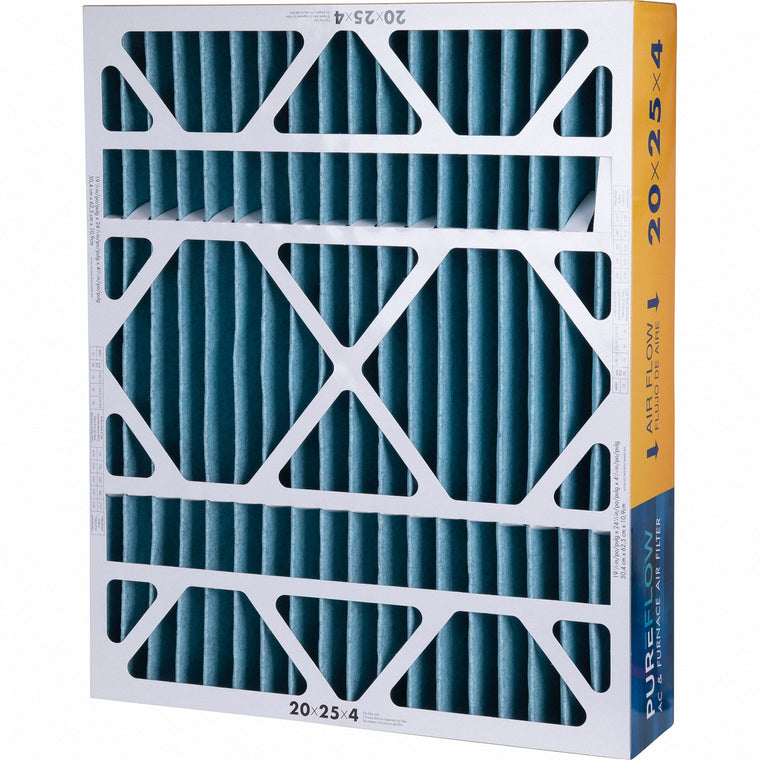 PUREFLOW, Home Furnace Air Filter 20x25x4, with 4 Layers of Advanced Filtration Technology, MERV-13 (1 - Pack)