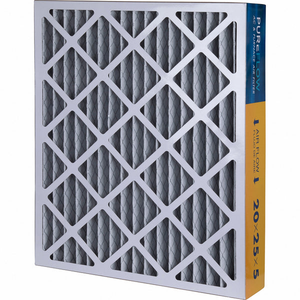 PUREFLOW, Home Furnace Air Filter 20x25x5, with 4 Layers of Advanced Filtration Technology, MERV-13 Pack of 1