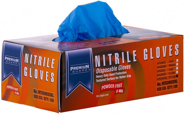 Premium Guard - Nitrile Gloves NTX2002, 100 Gloves per Box