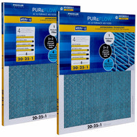 Load image into Gallery viewer, PUREFLOW, Home Furnace Air Filter 20x25x1, with 4 Layers of Advanced Filtration Technology, MERV-13 Pack of 2